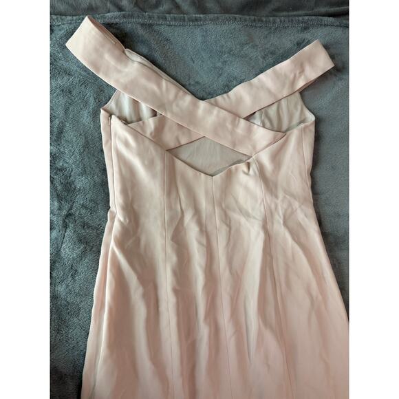 NWT‎ Dessy OFF-THE-SHOULDER CUFF TRUMPET GOWN WITH FRONT SLIT CAMEO Size 12 R - Picture 12 of 15